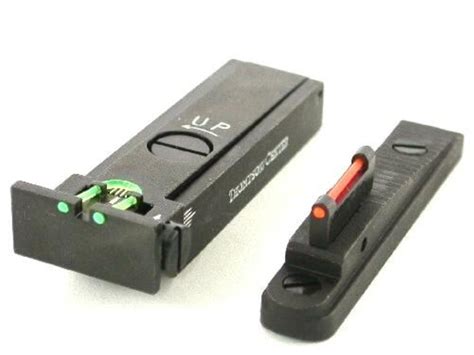 Thompson Center Encore Pro Hunter front and rear fiber optic sight set. . Thompson center fiber optic sights